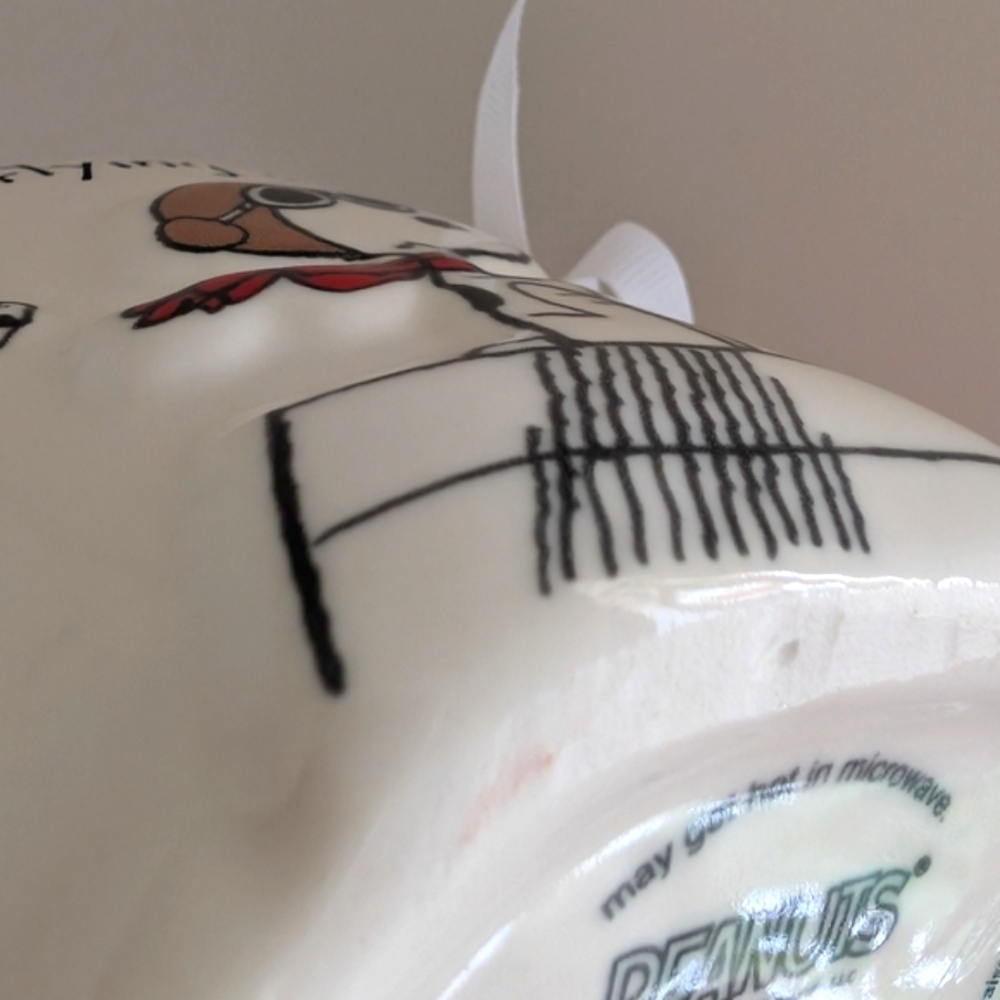 ❌SOLD❌Rae Dunn x Peanuts FLYING ACE Snoopy Mug with Dog House Figural - Picture 4 of 6